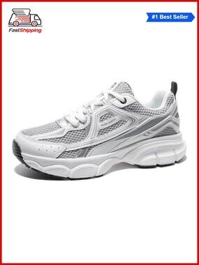 ✨ Chunky Fashion Sneakers Gym Workout Tennis Shoes Platform Lace-Up